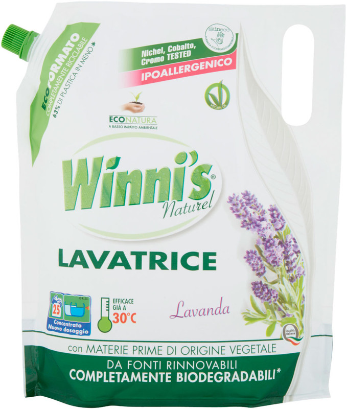Гель для прання WINNI`S NATUREL Lavatrice Lavanda, універсальний, 1,25л